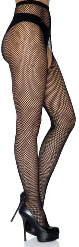 Crotchless Fishnet Pantyhose — thumbnail 4