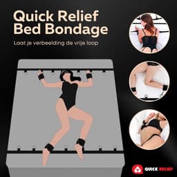 Quick Relief Bed Bondage Restraints™ - SM - Verstelbaar en Comfortabel - BDSM — thumbnail 8
