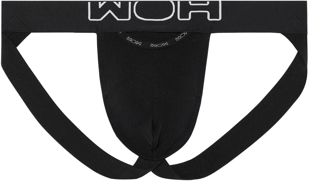 WOH heren jockstrap sexy fun zwart — afbeelding 1