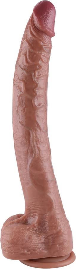 Hismith XXL Dildo met Zuignap 40 cm – Grote Realistische Siliconen Dildo – KlicLok – Beige — thumbnail 4