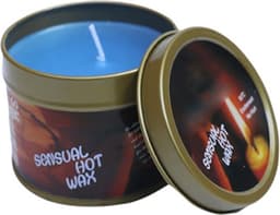 Hot Wax Massagekaars In Blik - Blauw - Warme Massageolie - 100% Natuurlijke Oliën — thumbnail 1