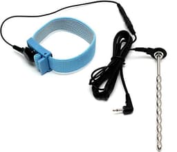 Rimba Electro Sex - Geribbelde Dilator En Elastische Penis Strap — thumbnail 2
