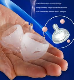 Eikel voorhuid correctie - Set van twee stuks - Eikelring - Flexibel - One size - Blote eikel - Meer gevoel — thumbnail 2