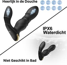 IntiMate® VibeThrust - Luxe Stotende Vibrator met 9 Tril- en Stootstanden - Vibrator met Afstandsbediening - 2-in-1 Afstandsbediening voor Handsfree Genot - Seks Toy voor Mannen en Vrouwen — thumbnail 10