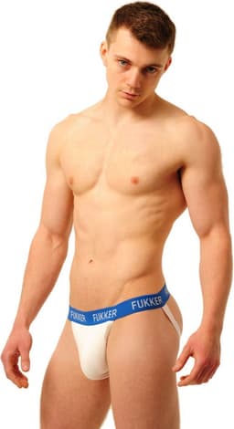 Jockstrap Fukker Blauw-Wit maat M — thumbnail 2
