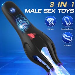 360 Graden eikel stimulator - Vibratie Octopus - Likken en vibreren - 15 verschillende standen - Langere erectie -Hevigere orgasmes - — thumbnail 6