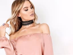 Choker - Zwart - Kant / Lace - Collier - Ketting - 40 cm - one size fits most - verstelbaar - fashionable - sexy - musthave — thumbnail 7