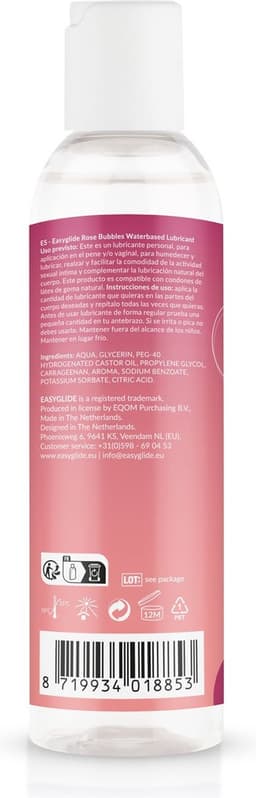 EasyGlide - Rosé Bubbels Glijmiddel op Waterbasis - 150 ml — thumbnail 3