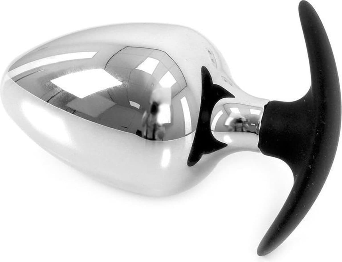 Kiotos - Sucker RVS Buttplug BIG-S 60 mm Met Siliconen Voetje — afbeelding 1