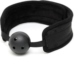 Rimba - Comfortabele ball gag - Zwart - Verstelbaar — thumbnail 4