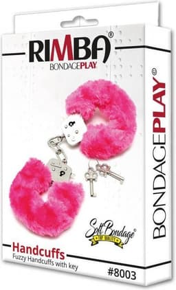 Rimba - Politie handboeien - Roze bont — thumbnail 2