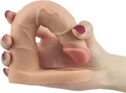 Lovetoy Voorbinddildo voor dubbele penetratie Ultrasoft Double - 18 cm — thumbnail 6
