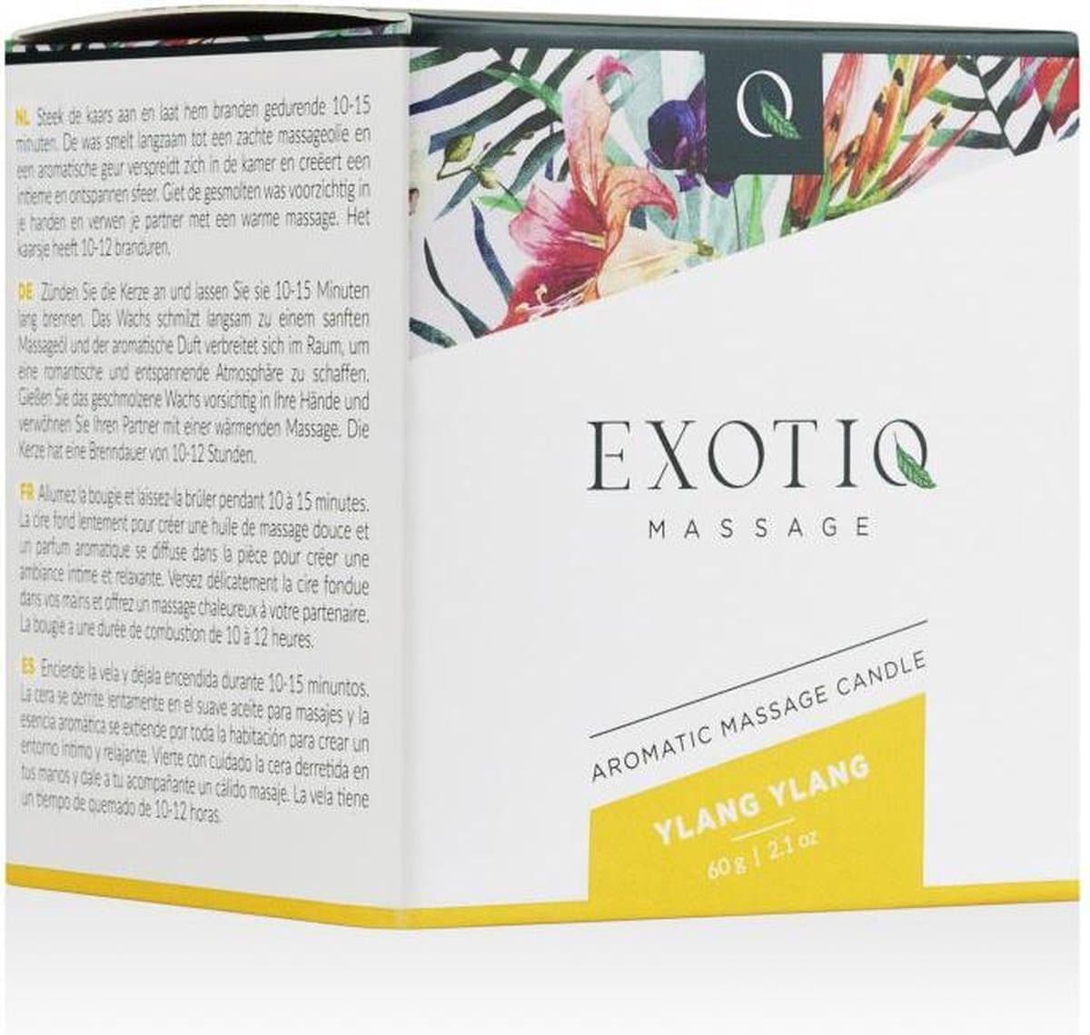 Exotiq - Massagekaars - Ylang Ylang - 60g - Massage - Massage Kaars - Massage Kaarsen Erotisch - BDSM — afbeelding 1