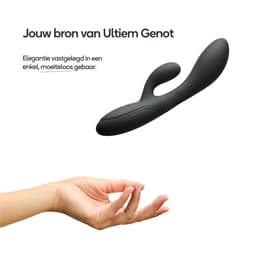 Eva® Nova - Rabbit Vibrator - Clitoris & G-spot Stimulatie - Verleidelijke Audio Verhalen - Fluisterstil & Discreet - Sex toys voor Vrouwen - Vibrators voor Koppels - Seksspeeltjes - Vibrators voor vrouwen - Cadeau voor vrouw - Obsidian Black — thumbnail 2