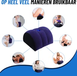 Heuts Goods Sex Kussen® - Sex Kussen - Half Moon - Sex Meubel - Sex Pillow - Seksspeeltjes voor koppel - Opblaasbaar Seks Kussen - Voor Mannen & Vrouwen - Seksspeeltjes — thumbnail 6