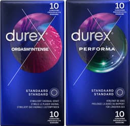 Durex - 20 stuks Condooms - Orgasm Intense 1x10 stuks - Performa 1x10 stuks - Voordeelverpakking — thumbnail 7