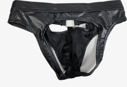 BamBella ® Slip Onderbroek - Maat L - MAT glans - Zwart BDSM kleding erotische heren kleding — thumbnail 6