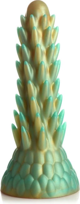 Stegosaurus Spiky Reptiel Dildo - Groen — thumbnail 1