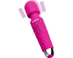 Intenss Vibrator Massager - Multifunctionele Stimulator - Seksspeeltje voor Vrouwen en Koppels - INTENSS Pure Series - Pink Bride