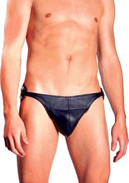Mister b leather posing pouch one belt plain — thumbnail 1