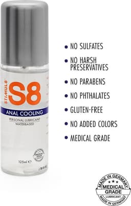 Stimul8 S8 - S8 WB Cooling Anal Lube 125ml - Lubricants Cooling Koelend 125 — thumbnail 5