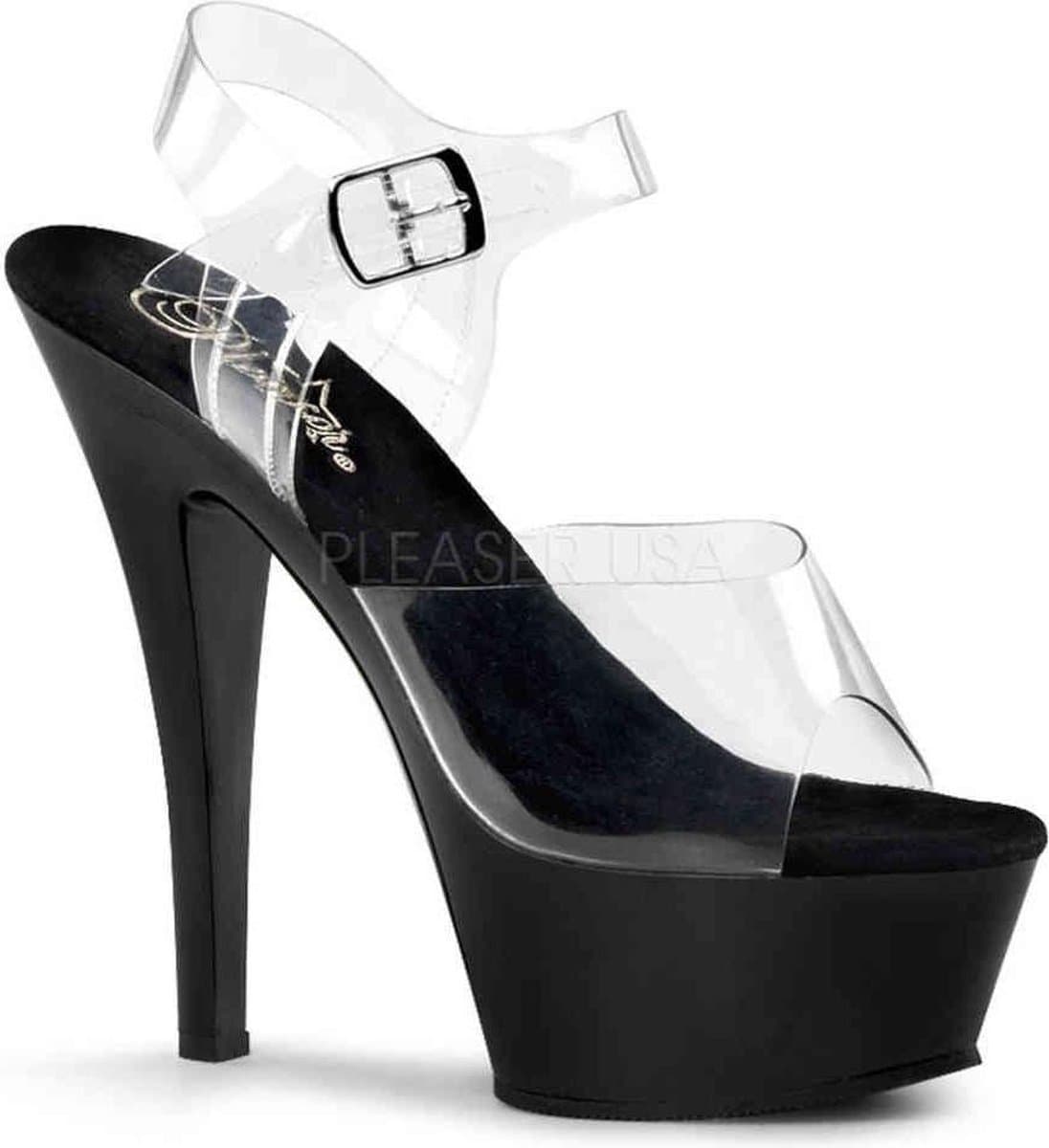 EU 39 = US 9 | KISS-208 | 6 Spike Heel P/F Sandal — afbeelding 1