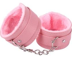 Pluche handboeien | bdsm | beginner | erotische speeltjes | roze