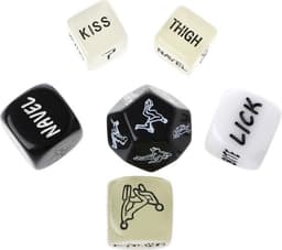 Erotische Dobbelstenen Deluxe! - Glow in the Dark & Black and White Edition - 36 Opties! - Seks Dobbelstenen - Erotisch Spel / Kamasutra Spel - Sex Dice - Wat is jouw ultiem verlangen? — thumbnail 1