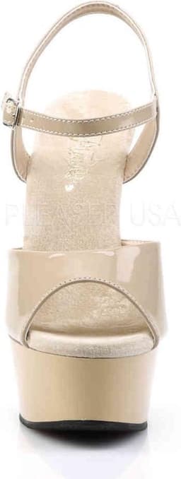 EU 38 = US 8 | DELIGHT-609 | 6 Heel, 1 3/4 PF Ankle Strap Sandal — thumbnail 2
