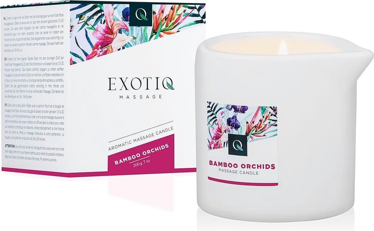 Exotiq Massagekaars Bamboe Orchideeën - 200g — afbeelding 1