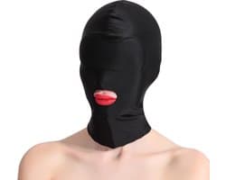 Banoch - Mask/1 hole Black - Spandex Masker - BDSM - Zwart