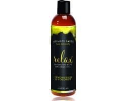 Intimate Earth Relax - Massage Olie - Lemongrass Coconut - 120 ml