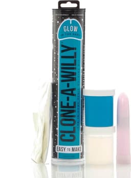Clone A Willy Kit Dildo Glow In The Dark - Blue — thumbnail 5