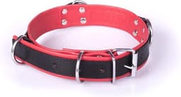 Deluxe Bondage Collar - zwart/rood — thumbnail 2