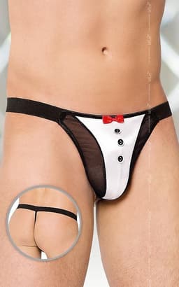 Thong 4433 - white Onesize S t/m L – Witte Elegantie — thumbnail 4