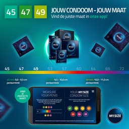 MY.SIZE PRO condoom maat 0,1,2-45,47,49 mm, 3x3 condooms - pasvorm en een geschikte maat voor iedereen — thumbnail 4