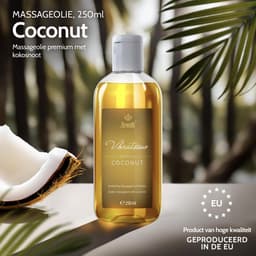 Vibratissimo 'Coconut': exotische massageolie met kokosnoot, liefdesolie, erotische olie — thumbnail 2