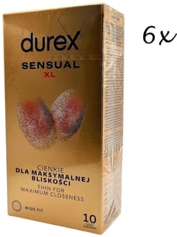 Durex Condooms - Sensual XL (=Nude XL) - 60 Stuks (6x 10 Stuks) - Huid op Huid Gevoel - Discreet Verzonden — thumbnail 1
