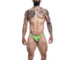Cut4Men - Klassieke Herenstring - Neon Groen M
