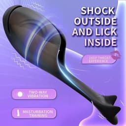 Penis-eikel-trainer-massageapparaat-oralsex-seksmachine-vibrator-vertraging-mannelijke-masturbator — thumbnail 1