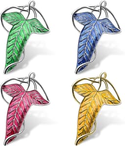 Broches, Leaf Of Lorien reversspeldjes, middeleeuwse broches, damesbroches, gepersonaliseerde broches, vintage kledingdecoratie voor kleding (vier kleuren) — thumbnail 1