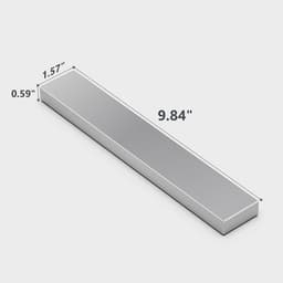 Zelfklevende Magneetmeslijst 25cm - Magneetmeslijst van Roestvrij Staal met Extra Sterke Magneet - Magnetische Meshouder voor Messen en Keukengerei — thumbnail 3