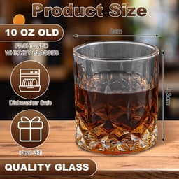 Set van 12 Nachtmann Noblesse whiskybekers, 12-delig. Kristallglas, whiskyglas, whisky glas 300 ml, whiskey glazen 8,1x9,3 cm, herbruikbaar whiskyglas, vaatwasbestendige whiskyglazen — thumbnail 3