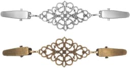 2 stuks cardigan clip pullover clips vintage cinch clip sjaal clips hemd broches voor truien jurken overhemden, Metaal — thumbnail 1