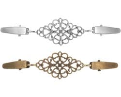 2 stuks cardigan clip pullover clips vintage cinch clip sjaal clips hemd broches voor truien jurken overhemden, Metaal