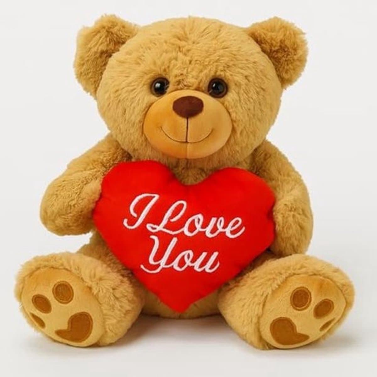Pluche Dier Cadeau voor Valentijnsdag - Set van 3 Teddyberen met Hart — afbeelding 1