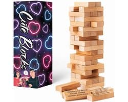 Romantisch Spannend Spel voor Koppels - 54 Uitdagende Stapelblokken voor Date Night