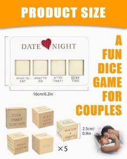 Date Night Dobbelstenen voor Koppels – Romantisch Spel voor Intieme Avonden — thumbnail 2