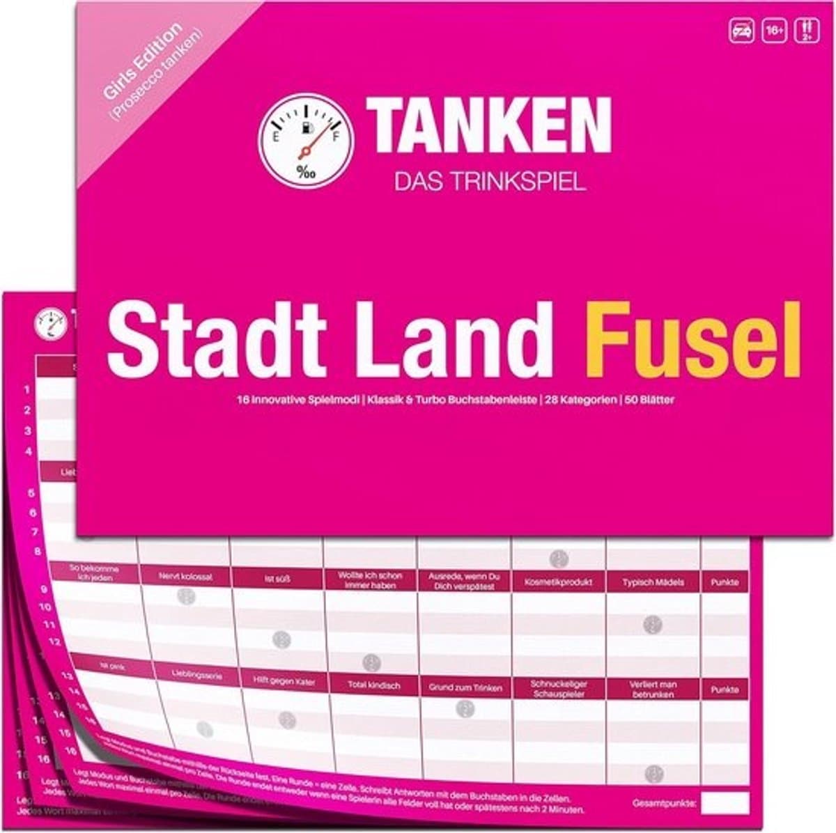 Drinkspel City Land Fusel - Grappig Feestspel voor Volwassenen - Perfect Cadeau voor Vrouwen — afbeelding 1