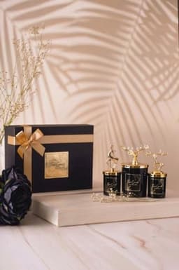 Geurkaarsen Gift Set voor Vrouwen - 3-delige Vanille Geurkaarsen in Elegante Verpakking — thumbnail 1